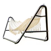 600 Lbs Heavy Duty Outdoor Hammock with Stand, Anti-Rollover Stable Frame, Safe Swing Bed for Backyard Patio Camping