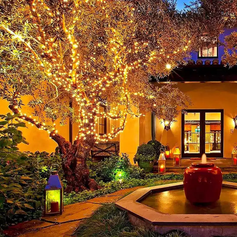 8 Patterns Solar Christmas Lights-🎄Perfect For Outdoor Tree Garden Decoration✨