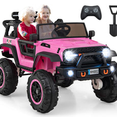 OLAKIDS 24V 2 Seater Kids Ride On Jeep Car, 2WD/4WD Switchable Electric Toy Vehicle with Remote Control