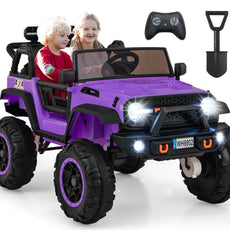 OLAKIDS 24V 2 Seater Kids Ride On Jeep Car, 2WD/4WD Switchable Electric Toy Vehicle with Remote Control