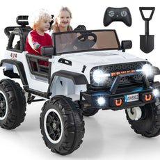 OLAKIDS 24V 2 Seater Kids Ride On Jeep Car, 2WD/4WD Switchable Electric Toy Vehicle with Remote Control