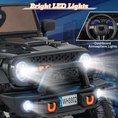 OLAKIDS 24V 2 Seater Kids Ride On Jeep Car, 2WD/4WD Switchable Electric Toy Vehicle with Remote Control